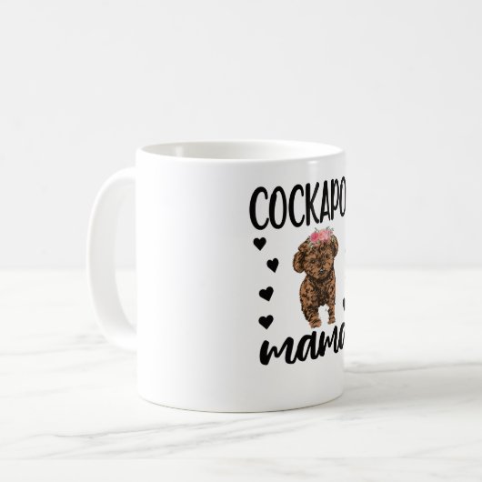 Cockapoo Hund Mama Cockapoo Hund Lover Cockapoo Ma Kaffeetasse (Vorderseite Links)