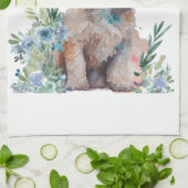 Cockapoo Hund Mama Floral Geschirrtuch (Gefaltet)