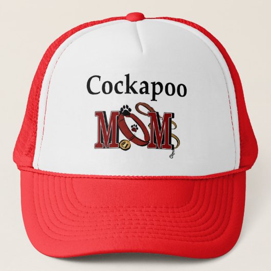 Cockapoo Hund Mama Geschenke Truckerkappe (Vorderseite)
