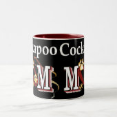 Cockapoo Hund Mama Geschenke Zweifarbige Tasse (Mittel)