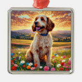 Cockapoo-Hund Ornament Aus Metall (Vorne)