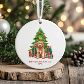 Cockapoo Hund Personalisiert Weihnachten Keramik Ornament