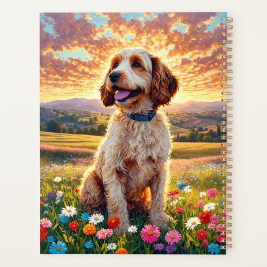 Cockapoo Hund Planer (Rückseite)
