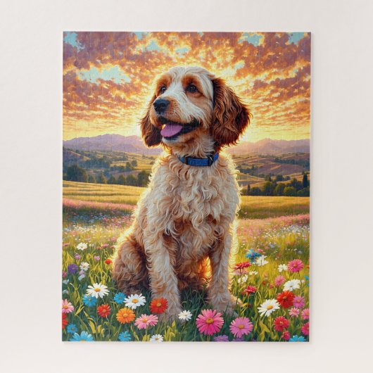 Cockapoo Hund Puzzle (Vertikal)