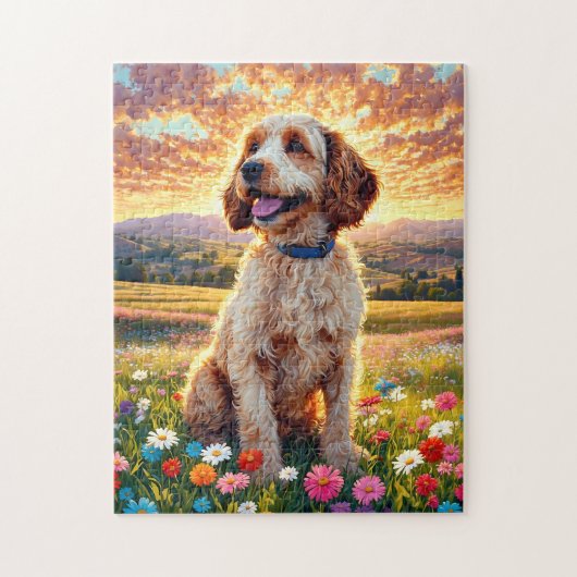 Cockapoo Hund Puzzle (Vertikal)