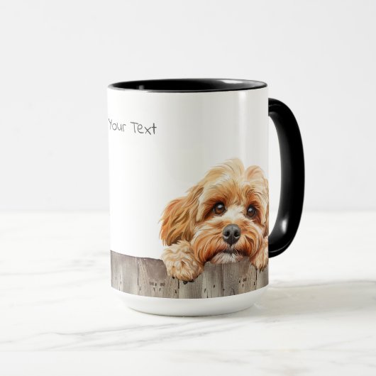 Cockapoo Hund Tasse (VorderseiteRechts)