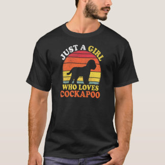 Cockapoo Hund  Vintage Nur Ein Mädchen Das Cockap  T-Shirt