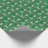 Cockapoo Hund Weihnachtsfeiertag Geschenkpapier (Ecke)