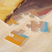Cockapoo-Hund Weihnachtsgeschenkbox Überraschung Puzzle (Seite)