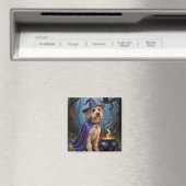 Cockapoo-Hund - Whimsical Halloween-Malerei Magnet (In Situ (Geschirrspüler))