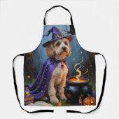 Cockapoo-Hund - Whimsical Halloween-Malerei Schürze (Vorderseite)