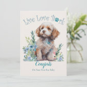 Cockapoo Hunde Adoption, Gotcha Tag Karte (Stehend Vorderseite)