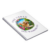 Cockapoo-Hundeausführer-Logo-Notizbuch Notizblock (Rechte Seite)