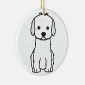 Cockapoo HundeCartoon Keramikornament (Rechts)