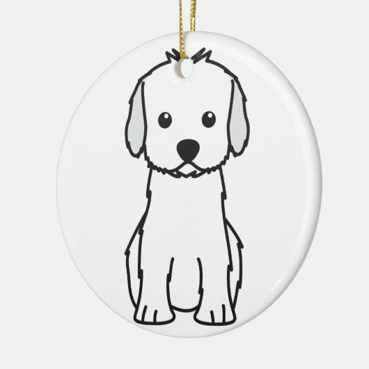 Cockapoo HundeCartoon Keramikornament (Links)