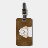 Cockapoo HundeCartoon-Tatzen Gepäckanhänger (Vorderseite vertikal)