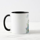 Cockapoo Hundefrau Blumenmuster Tasse (Links)