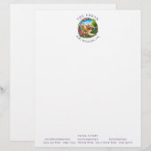 Cockapoo-Hundeführer Benutzerdefiniertes Logo Brie Briefbogen (Vorne/Hinten)