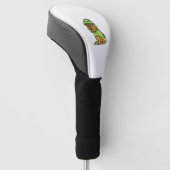 Cockapoo-Hundeschoss in Dinosaurierkleidung Golf Headcover (angewinkelt)