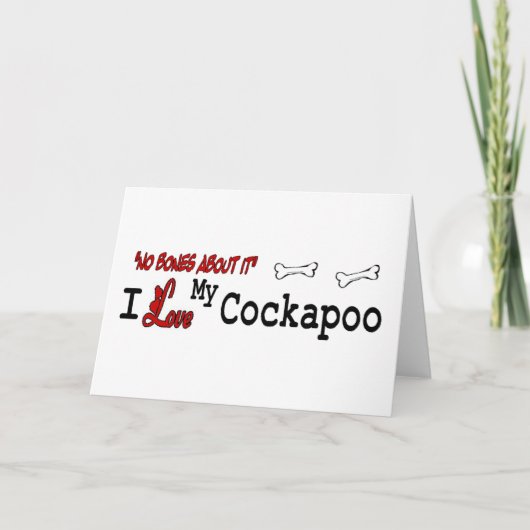 Cockapoo (I Liebe) Grußkarte Karte (Vorderseite)