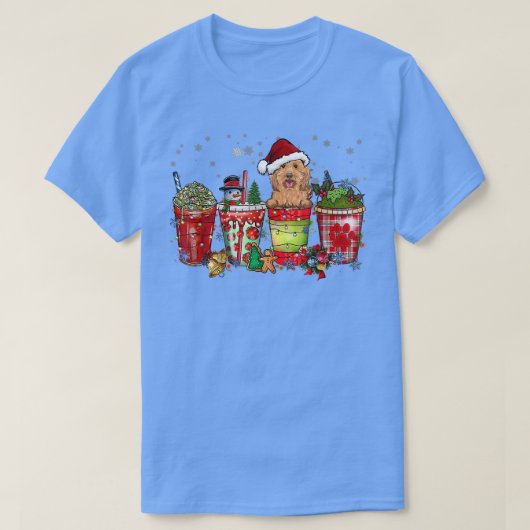 Cockapoo Iced Latte Snowmen Süßigkeiten Schnee Wei T-Shirt (Design vorne)