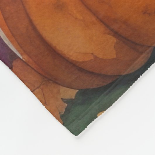 Cockapoo im Herbst lässt Erntedank Art Fleecedecke (Ecke)