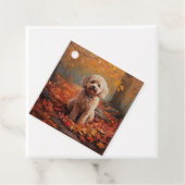 Cockapoo im Herbst Leaves Fall Inspiriert Geschenkanhänger (Beispiel)