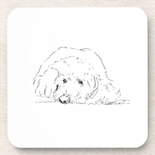 Cockapoo-Kaffeetassen, Geschenkideen für Hundebesi Getränkeuntersetzer (Vorderseite)