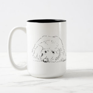 Cockapoo-Kaffeetassen, Geschenkideen für Hundebesi Zweifarbige Tasse