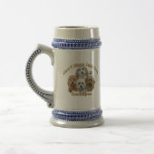 Cockapoo kann nicht nur ein Geschenk haben Bierglas (Links)