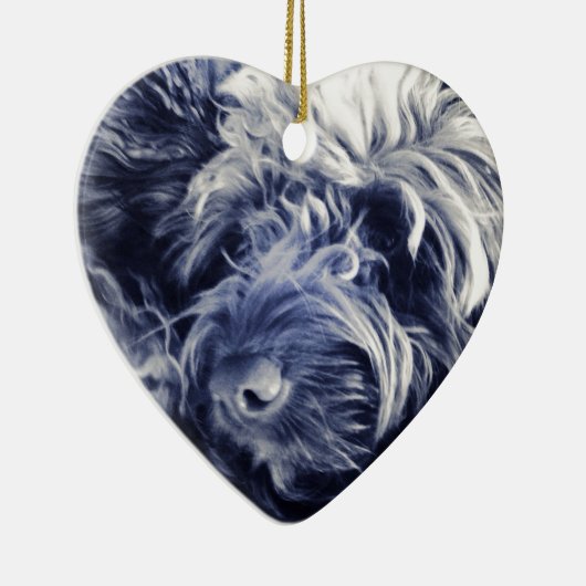 Cockapoo Keramik Ornament (Rechts)