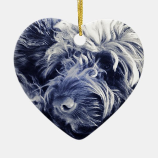 Cockapoo Keramik Ornament (Vorne)