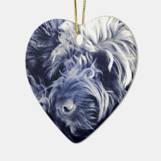 Cockapoo Keramik Ornament (Links)