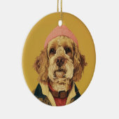 Cockapoo Keramik Ornament (Rechts)
