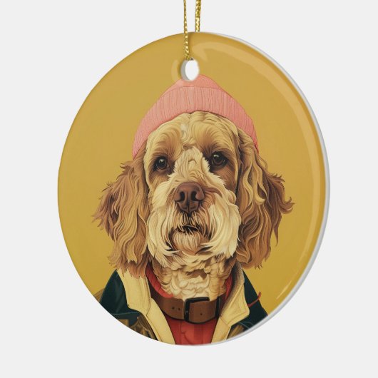 Cockapoo Keramik Ornament (Links)