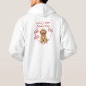 Cockapoo Kisses Valentine Wishes Dog Lover Hoodie (Rückseite)