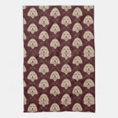 Cockapoo Kitchen Towel Set Cute Dog Pattern Geschirrtuch (Vertikal)