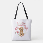 Cockapoo Küsse und Valentinstagswünsche Hundeliebh Tasche (Rückseite)