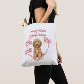 Cockapoo Küsse und Valentinstagswünsche Hundeliebh Tasche (Von Nahem)