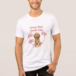 Cockapoo Küsse und Valentinstagswünsche Hundeliebh Tri-Blend Shirt