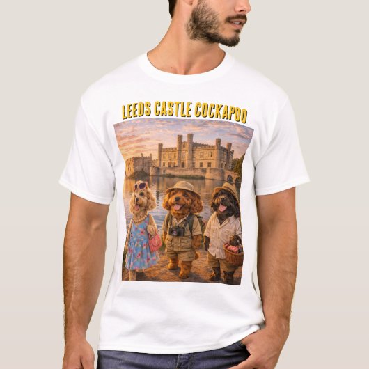 Cockapoo Leeds Castle T-Shirt Geschenk (Vorderseite)
