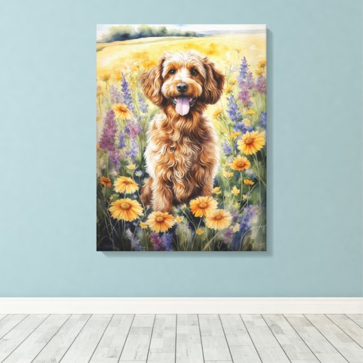 Cockapoo Leinwanddruck (Insitu (Holzboden))