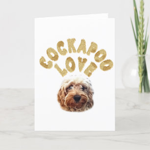 Cockapoo Liebe Feiertagskarte