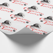 Cockapoo Liebe Geschenkpapier (Ecke)