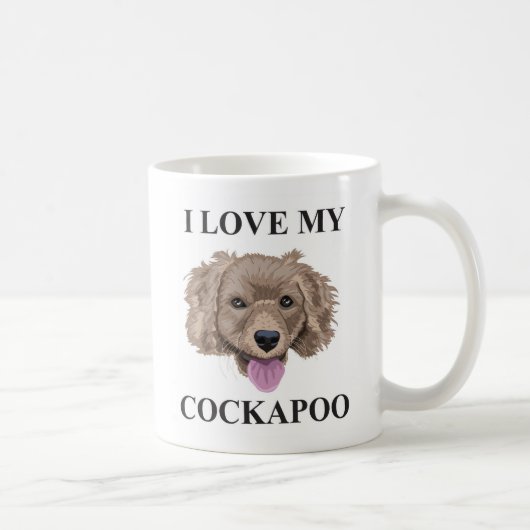 Cockapoo Liebe Kaffeetasse (Rechts)