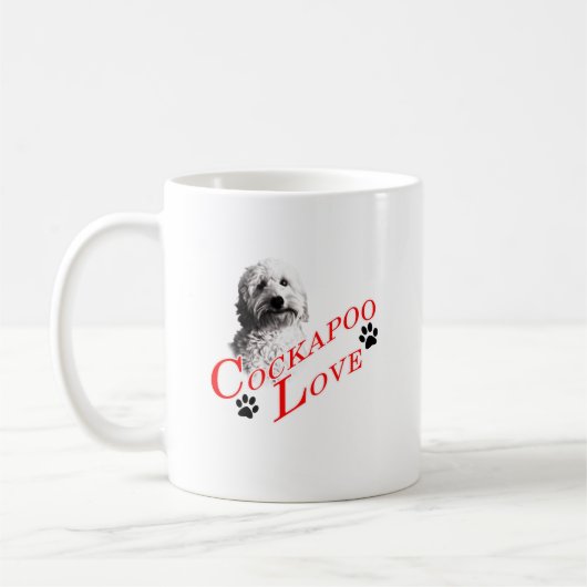 Cockapoo Liebe Kaffeetasse (Links)