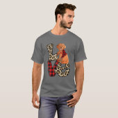 Cockapoo Liebe Leopard Kariert Happy Valentines Da T-Shirt (Vorne ganz)