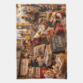 Cockapoo London Wall Art – Vintage Geschirrtuch (Vertikal)