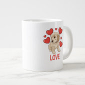 Cockapoo Love Jumbo-Tasse (Vorderseite Rechts)