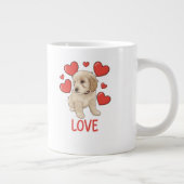 Cockapoo Love Jumbo-Tasse (Rechts)
